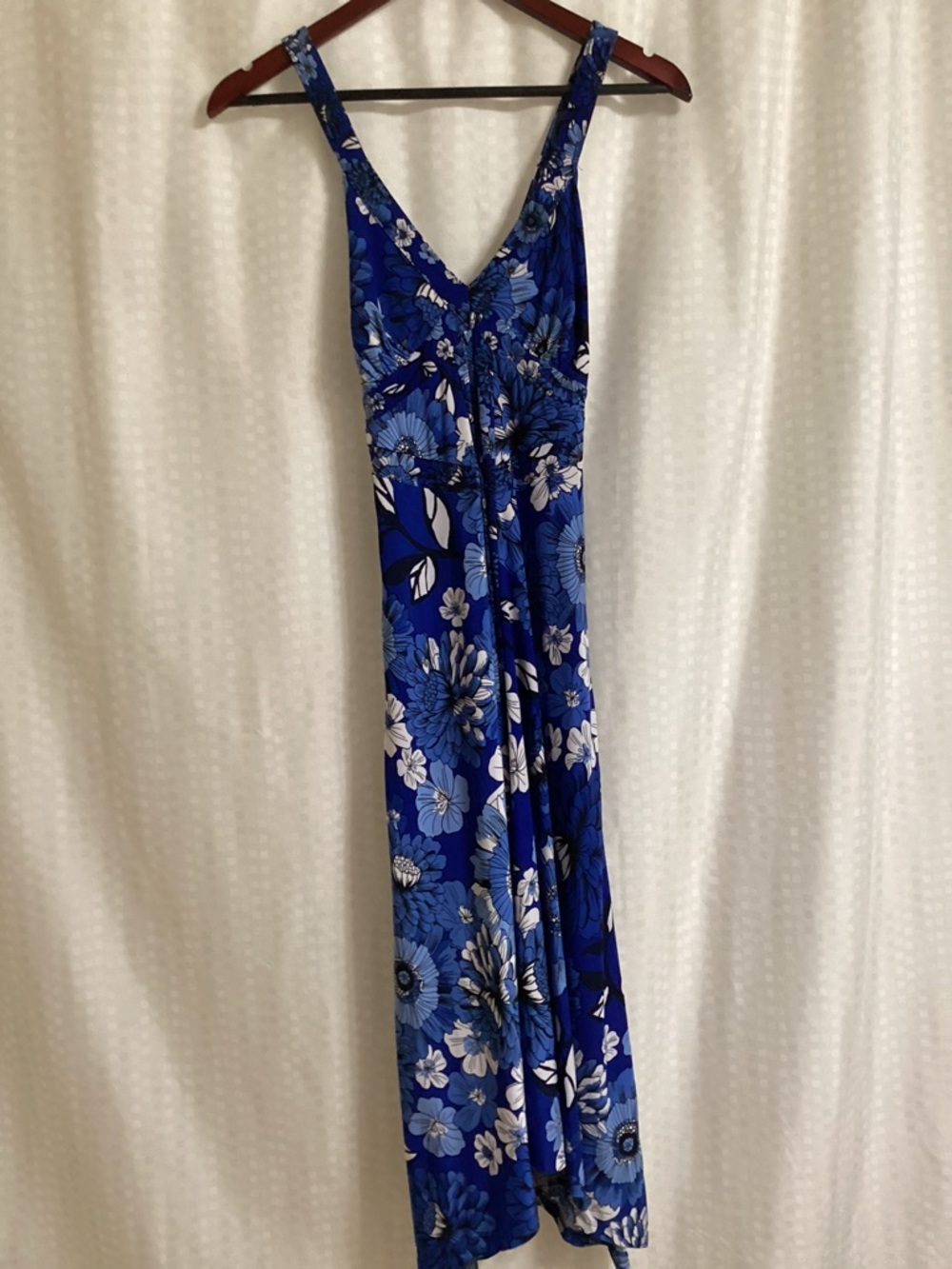INC International Concepts Royal Blue Floral Dress